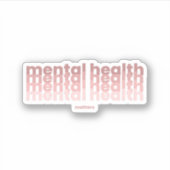 精神衛生に関する問題 | Poppins Rosa Claro シール (正面)