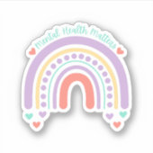 精神衛生に関する問題 | Rainbow Peach Candy シール (正面)