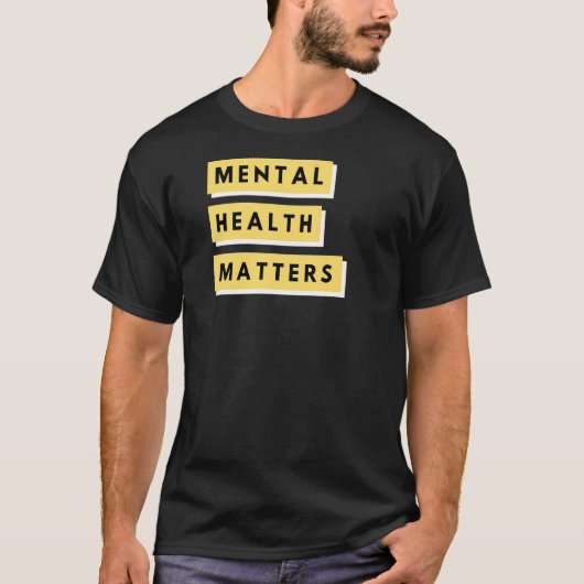 精神衛生に関する問題 Tシャツ (正面)