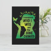 精神衛生のためのバタフライグリーンリボン シーズンカード (スタンド正面)