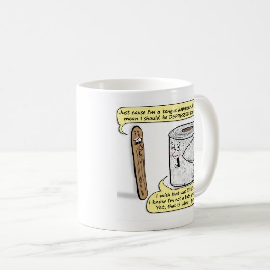 精神衛生のユーモア- TPの不況および単極 コーヒーマグカップ (正面右)