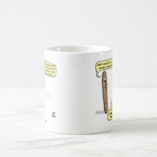 精神衛生のユーモア- TPの不況および単極 コーヒーマグカップ (中央)