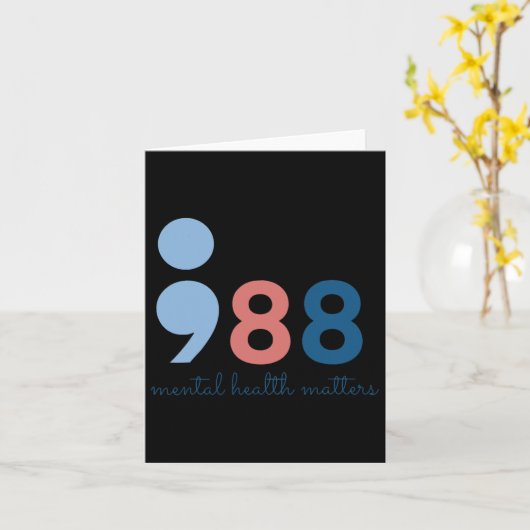 精神衛生の問題 カード (黄色い花)