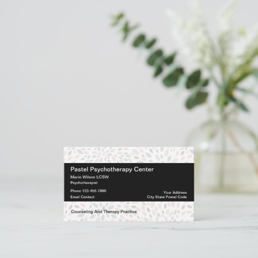 精神衛生の精神療法 名刺 (スタンド正面)