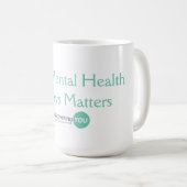 「精神衛生は重要だ」マグカップ コーヒーマグカップ (正面右)