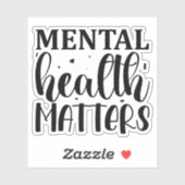 精神衛生は重要である シール (シート)