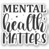 精神衛生は重要である シール (正面)