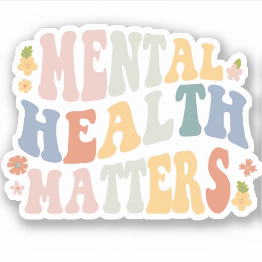 精神衛生は重要である シール (正面)