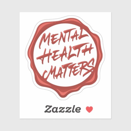 精神衛生は重要である シール (シート)