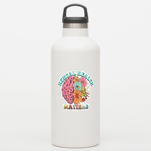 精神衛生は重要である シール (ウォーターボトル)