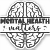 精神衛生は重要である シール (正面)