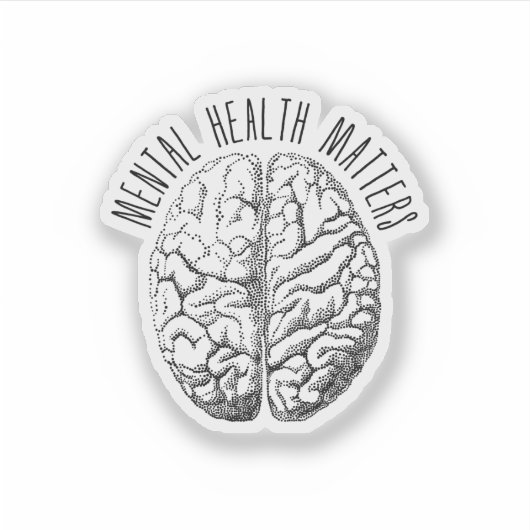 精神衛生は重要である シール (正面)