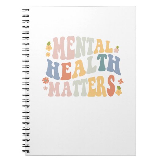 精神衛生は重要である ノートブック (正面)