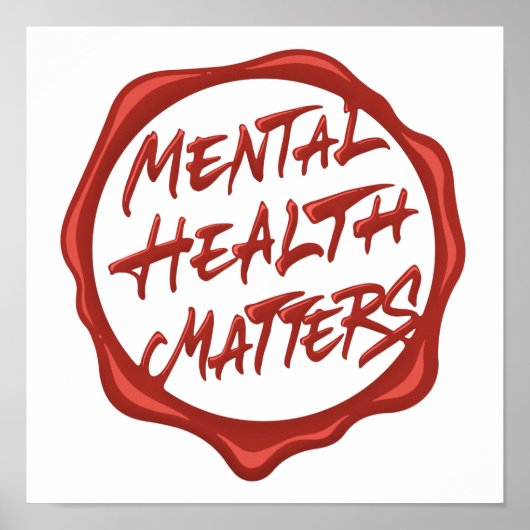 精神衛生は重要である ポスター (正面)