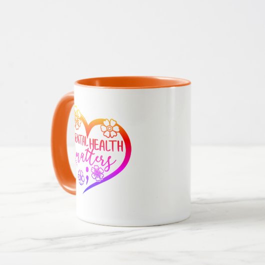 精神衛生は重要である マグカップ (正面左)