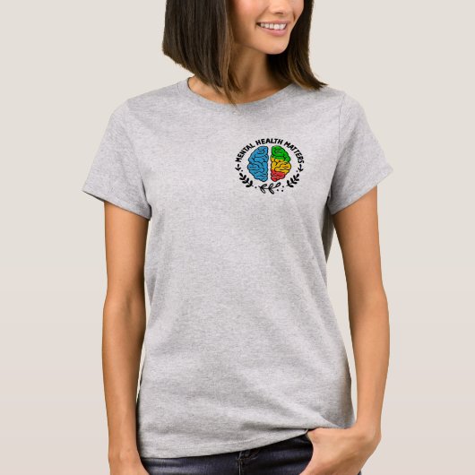 精神衛生は重要である Tシャツ (正面)