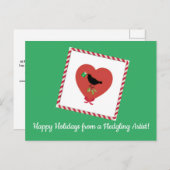 精神衛生を促進するためのク前向きリスマスカード シーズンポストカード (正面/裏面)