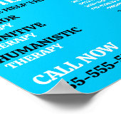 精神衛生デザイン、心理療法士、セラピー ポスター (角)