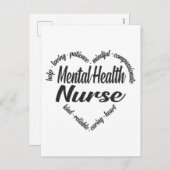 精神衛生ナースハートワードクラウド シーズンポストカード (正面/裏面)