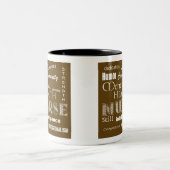 精神衛生ナースブラウン ツートーンマグカップ (中央)