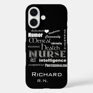 精神衛生ナース属性/コールブラック iPhone 16ケース