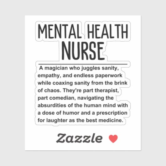 精神衛生ナース シール (シート)