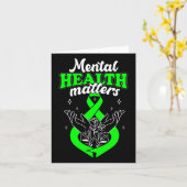 精神衛生問題花認識度女性 カード (黄色い花)