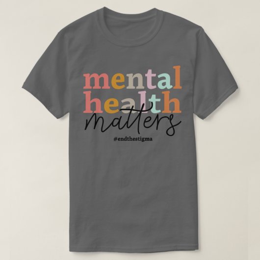 精神衛生問題認識度レトロ心理学者 Tシャツ (デザイン正面)