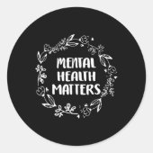 精神衛生問題認識度自殺予防 ラウンドシール (正面)