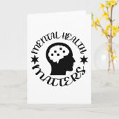 精神衛生問題 カード (黄色い花)