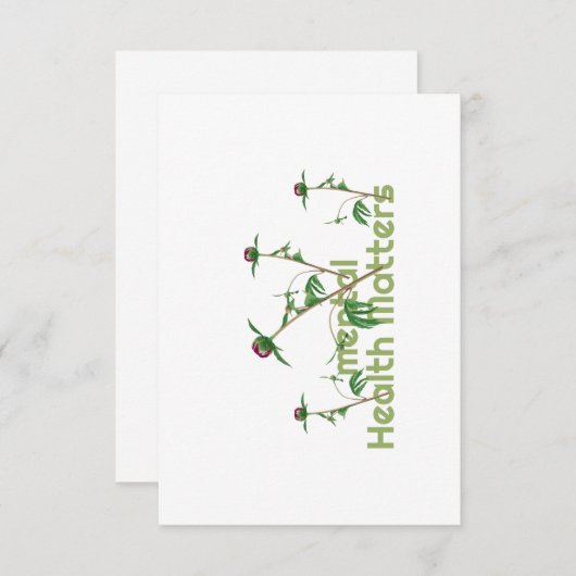 精神衛生問題 サンキューカード (正面/裏面)