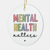 精神衛生問題 |メンタルヘルス認識度 セラミックオーナメント (左)