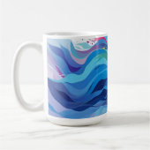 精神衛生抽象芸術術 コーヒーマグカップ (左)