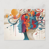 精神衛生抽象芸術術 ポストカード (正面)