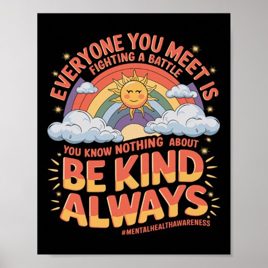 精神衛生病認識度月鬱病Pe ポスター (正面)