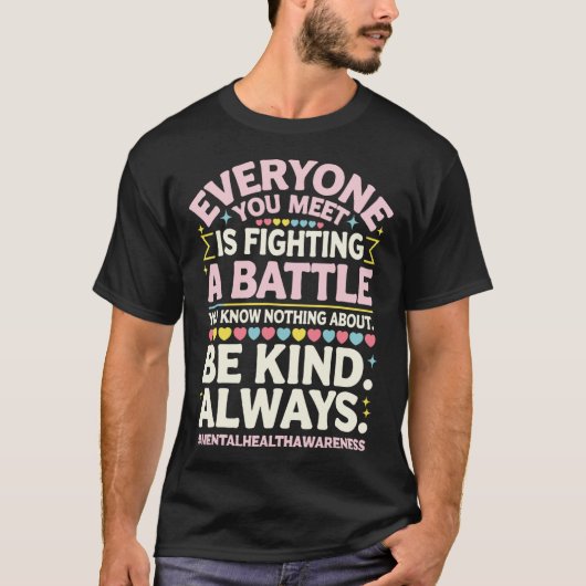精神衛生病認識度月鬱病Pe Tシャツ (正面)