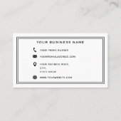 精神衛生臨床心理士白黒 名刺 (裏面)