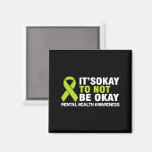 精神衛生認識リボン To Not Be Shirt マグネット (正面/裏面)