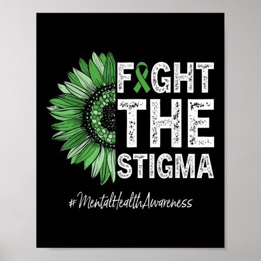 精神衛生認識度がスティグマと戦う ポスター (正面)