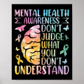 精神衛生認識度は自分が何をしていないかを判断しない ポスター (正面)
