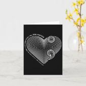 精神衛生認識度ハート半結腸アンチスーチー カード (黄色い花)