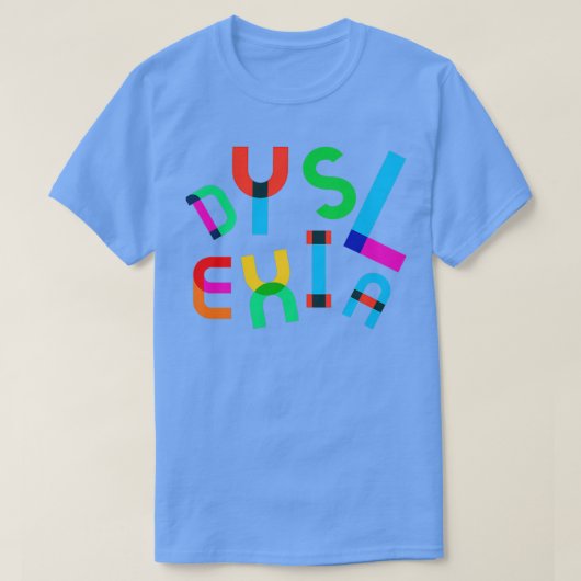 精神衛生認識度学の困難Dysl Tシャツ (デザイン正面)