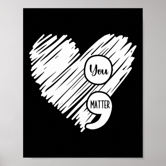 精神衛生認識度週間セミコロン自殺の前 ポスター (正面)