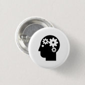 「精神衛生」のピクトグラムボタン 缶バッジ (正面&裏面)