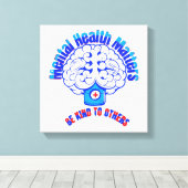 精神衛生 キャンバスプリント (インサイチュ (ウッドフロア))