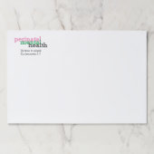 精神衛生 |周産認識度 ペーパーパッド (正面)