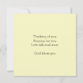 精神衛生 | HEALを話す男性 ノートカード (裏面)