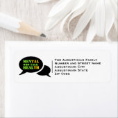 精神衛生 | HEALアドレスを話す男性 ラベル (インサイチュ)