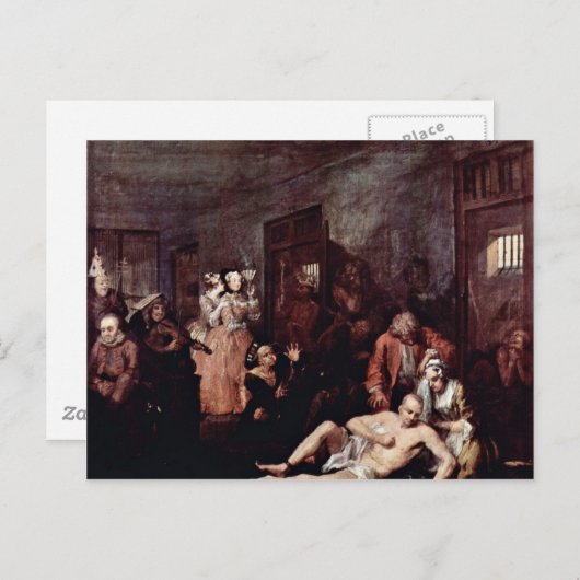 精神錯乱の亡命者「ホガース・ウィリアム」 ポストカード (正面/裏面)