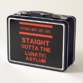 精神錯乱の精神病院を出て行く メタルランチボックス (裏面)